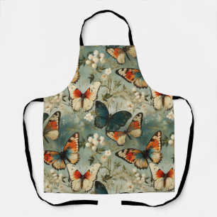 Kleurrijke  Vlinders en Bloemen (5) Schort