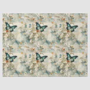 Kleurrijke  Vlinders en Bloemen (6) Tissuepapier