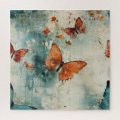 Kleurrijke  Vlinders en Bloemen (9) Legpuzzel (Verticaal)