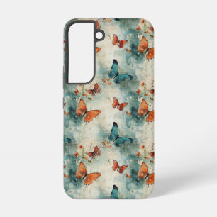 Kleurrijke Vlinders en Bloemen (9) Samsung Galaxy Hoesje