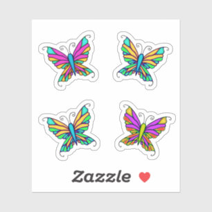 Kleurrijke Vlinders Fantasie Stickers