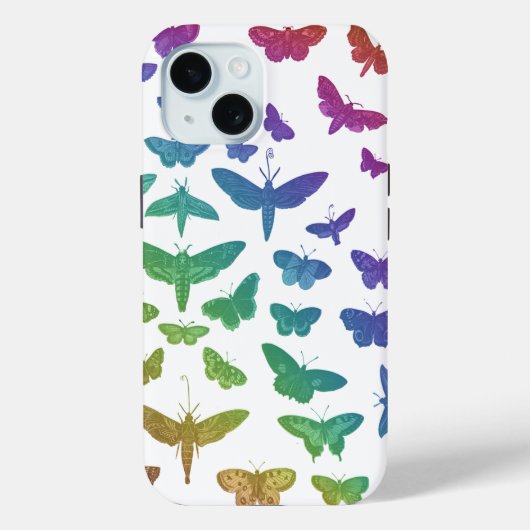  kleurrijke vlinders motten insecten Case-Mate iPhone case (Achterkant)