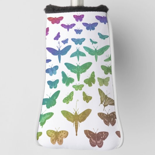kleurrijke vlinders motten insecten golfheadcover (Draai 90)