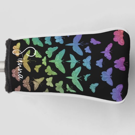  kleurrijke vlinders motten insecten golfheadcover (Voorkant)