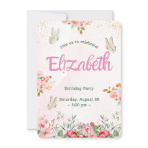 Kleurrijke Vlinders Prinses Meisje's verjaardag