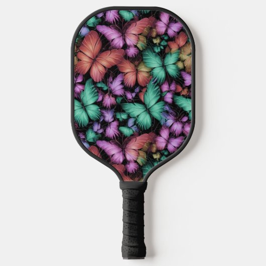 Kleurrijke Vlinders Print Pickleball Paddle (Voorkant)