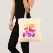  kleurrijke vlinders tote bag (Voorkant (product))