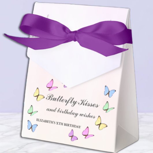 Kleurrijke Vlinders Verjaardag Bedankdoosjes