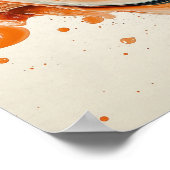 kleurrijke vloeistof poster (Hoek)