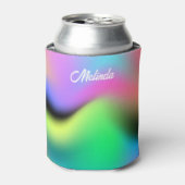 Kleurrijke vloeistofgradiënt koelbox blikjeskoeler (Blikje Voorkant)