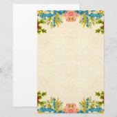 Kleurrijke vloergrens briefpapier (Voorkant / Achterkant)