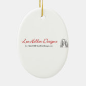 Kleurrijke voetafdruk keramisch ornament (Achterkant)