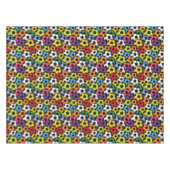 Kleurrijke Voetballen Design Tablecloth Tafelkleed (Voorkant (Horizontaal))