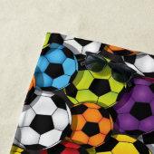 Kleurrijke Voetballen Ontwerphanddoek Strandlaken (In situ)