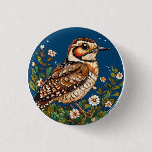 Kleurrijke Vogel Kunst Ronde Button 3,2 Cm