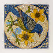 Kleurrijke vogel  legpuzzel (Horizontaal)