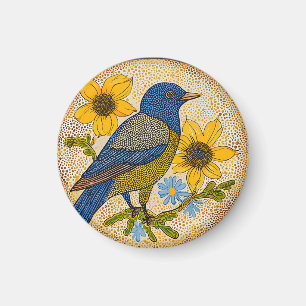 Kleurrijke vogel magneet