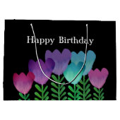 kleurrijke vogelgriep groot cadeauzakje (Achterkant)