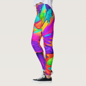 Kleurrijke vogelkunst leggings (Links)
