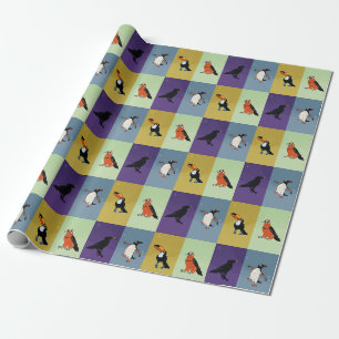 Kleurrijke vogels cadeaupapier