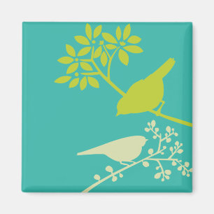 Kleurrijke vogels magneet