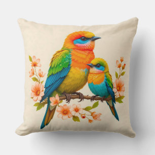 Kleurrijke Vogels Natuur Liefhebber Huisdecoratie Kussen
