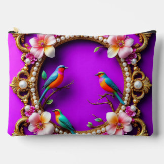 Kleurrijke vogels neergestreken etui