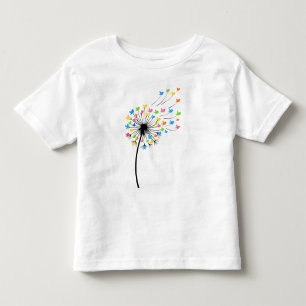 Kleurrijke vogels paardenbloem stroom kinder shirts