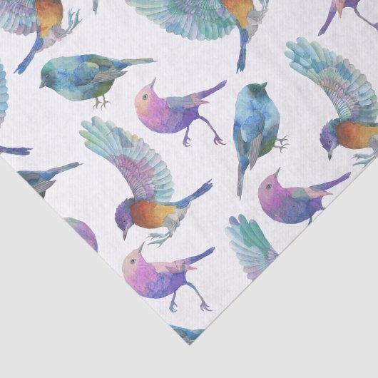 Kleurrijke vogels tissuepapier (Detail)