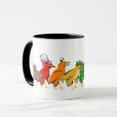 Kleurrijke vogels van een doder mok (Voorkant links)