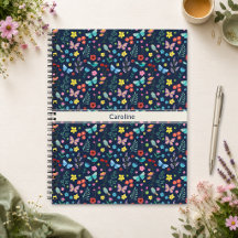Kleurrijke Vogels Vlinders Bloemendecor Navy Notit