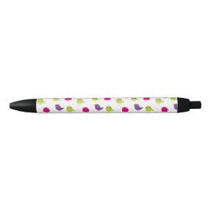 Kleurrijke vogels zwarte inkt pen