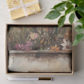 Kleurrijke volkskunst vogelverschrikker met wilde  tissuepapier (Geschenk)