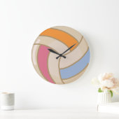 Kleurrijke volleybal wandklok grote klok (Huis)