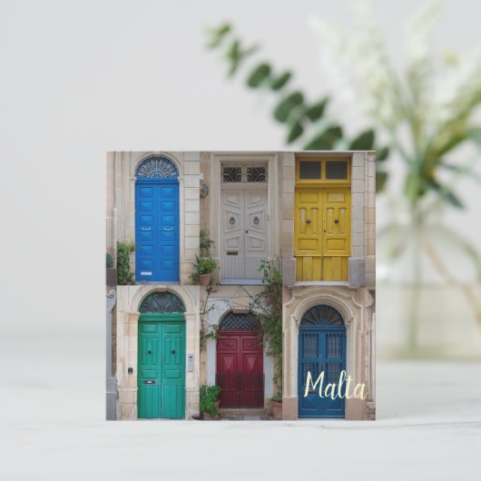 Kleurrijke voordeuren in Malta (Staand voorkant)