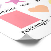 Kleurrijke Vormen Educatief Poster (Hoek)