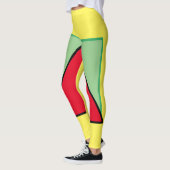 kleurrijke vormen leggings (Links)