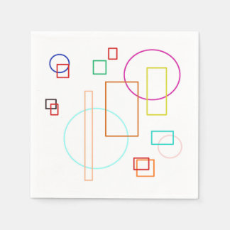 Kleurrijke vormen Papieren servet