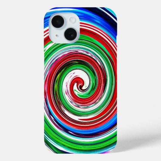 Kleurrijke vortex Case-Mate iPhone case (Achterkant)