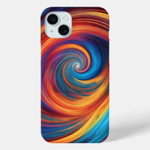 Kleurrijke vortex iPhone 15 mini hoesje