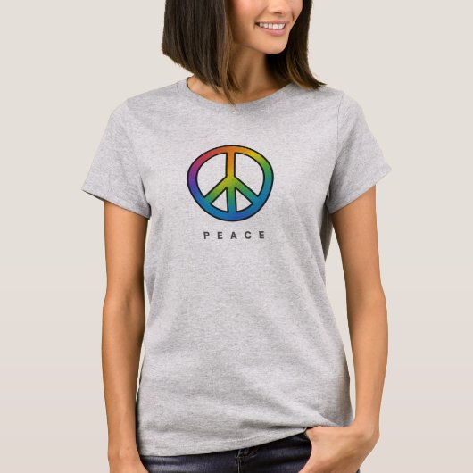 Kleurrijke Vredes Unisex T-shirt (Voorkant)