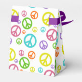 Kleurrijke vredessignalen bedankdoosjes (Achterkant)