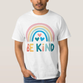 Kleurrijke vriendelijkheid regenboog t-shirt