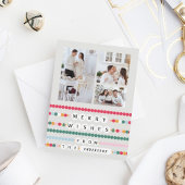 Kleurrijke Vriendschap Armband Vrolijke Wensen Vro Feestdagenkaart