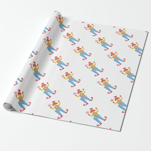 Kleurrijke vriendschappelijke kleding met Lollypop Cadeaupapier (Uitgerold)
