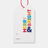 Kleurrijke Vrolijk en Helder van en naar Cadeaulabel (Voorkant)