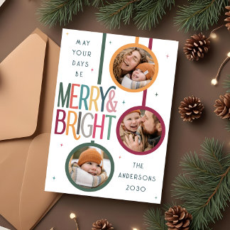 Kleurrijke vrolijke en heldere foto Schattigee Ret Feestdagenkaart