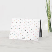 Kleurrijke vrolijke en heldere Schattigee retro st Kaart (Achterkant)