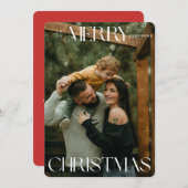 Kleurrijke vrolijke kerst Kaart (Voorkant / Achterkant)