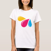 kleurrijke Vrouwen Basic T-Shirt (Voorkant)